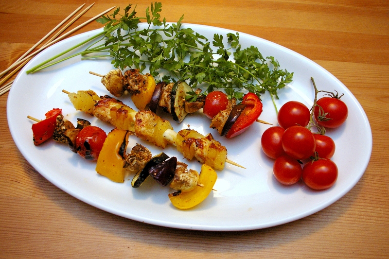 Dietetyczne przepisy Blog Kulinarny - Szaszyłyki drobiowe z grilla