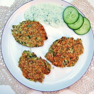 Blog kulinarny - Dietetyczne przepisy - Placki z cukinią