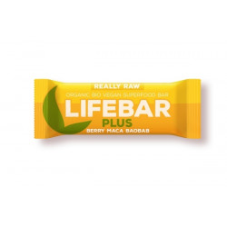 LIFE FOOD Baton z żurawiną, macą i baobabem RAW BIO 47g