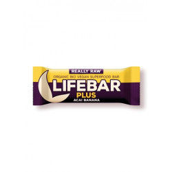 LIFE FOOD Baton z acai i bananem RAW BIO 47g LIFE FOOD Baton z acai i bananem RAW BIO 47g