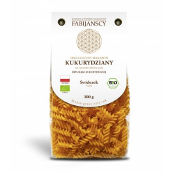 FABIJAŃSCY Makaron kukurydziany 100% BIO 300g - świderek