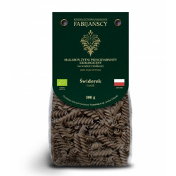 FABIJAŃSCY Makaron żytni 100% (świderki) BIO 300g