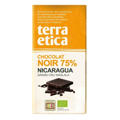 TERRA ETICA Czekolada gorzka 75% Nikaragua BIO 100g