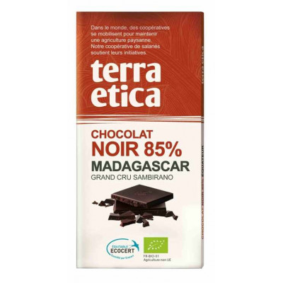 TERRA ETICA Czekolada gorzka 85% Madagaskar BIO 100g