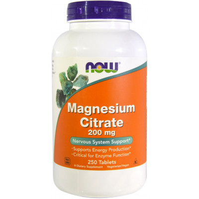 NOW FOODS Magnesium citrate 200mg 120 tab.