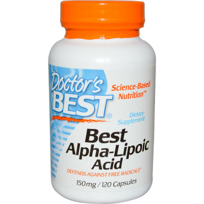 DOCTOR'S BEST ALA - kwas alfa liponowy 150mg 120 kaps.
