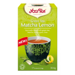 YOGI TEA Herbata zielona z cytryną i matcha BIO 17x1,8g YOGI TEA Herbata zielona z cytryną i matcha BIO 17x1,8g