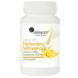 ALINESS Naturalna witamina E 100 kaps. 400 IU ALINESS Naturalna witamina E 100 kaps. 400 IU