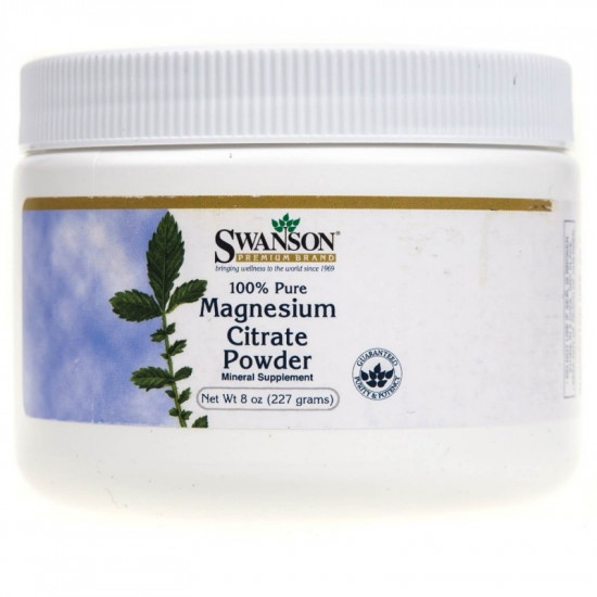 SWANSON Cytrynian magnezu w proszku 227g 100% SWANSON Cytrynian magnezu w proszku 227g 100%