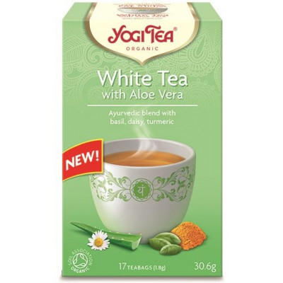 YOGI TEA Herbata biała z aloesem BIO 17x1,8g