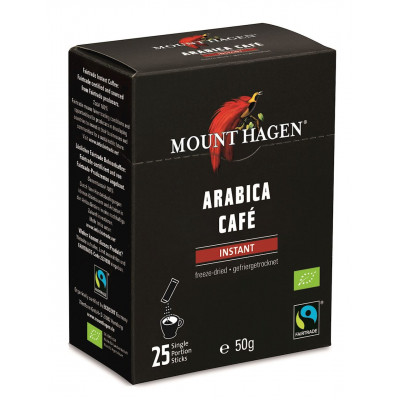 MOUNT HAGEN Kawa rozpuszczalna Arabica w saszetkach (25x2g) 50g