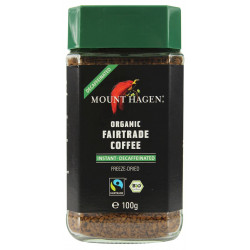 MOUNT HAGEN Kawa rozpuszczalna bezkofeinowa BIO 100g MOUNT HAGEN Kawa rozpuszczalna bezkofeinowa BIO 100g