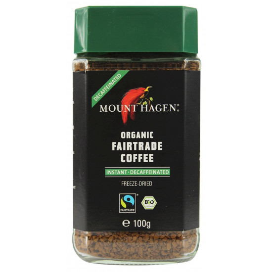 MOUNT HAGEN Kawa rozpuszczalna bezkofeinowa BIO 100g MOUNT HAGEN Kawa rozpuszczalna bezkofeinowa BIO 100g