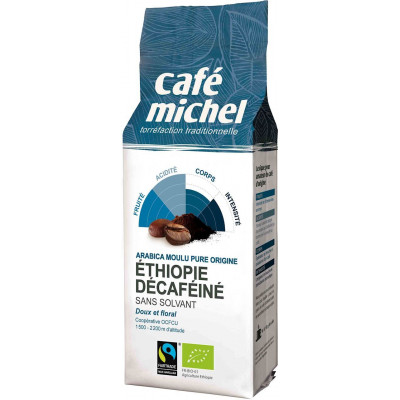 CAFE MICHEL Kawa mielona bezkofeinowa Arabica Etiopia BIO 250g