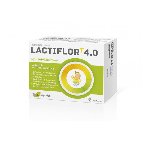 TREE PHARMA Lactiflor T 4.0 20 kaps. TREE PHARMA Lactiflor T 4.0 20 kaps.
