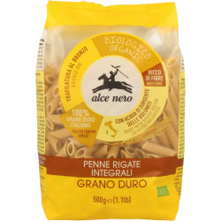 ALCE NERO Makaron razowy penne (semolina) BIO 500g
