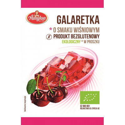 AMYLON Galaretka o smaku wiśniowym bezglutenowa 40g