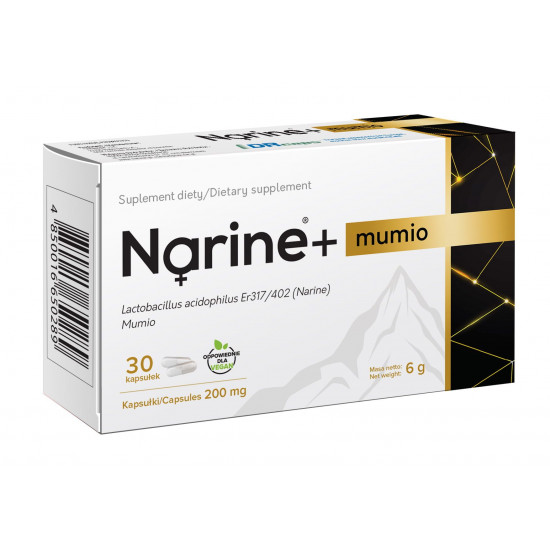 NARINE Narine+ Mumio 200mg 30 kaps. NARINE Narine+ Mumio 200mg 30 kaps.