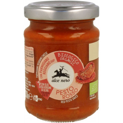 ALCE NERO Pesto czerwone z suszonych pomidorów BIO 130g