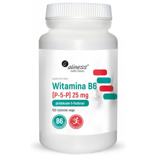 ALINESS Witamina B6 (P-5-P) 25mg 100 tab. ALINESS Witamina B6 (P-5-P) 25mg 100 tab.