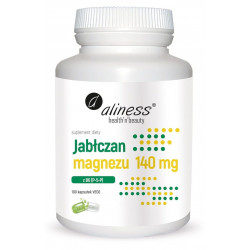 ALINESS Jabłczan magnezu 140mg z B6 (P-5-P) 100 kaps.