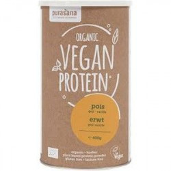 PURASANA Białko grochu o smaku goji i wanilii bez laktozy BIO 400g PURASANA Białko grochu o smaku goji i wanilii bez laktozy BIO 400g