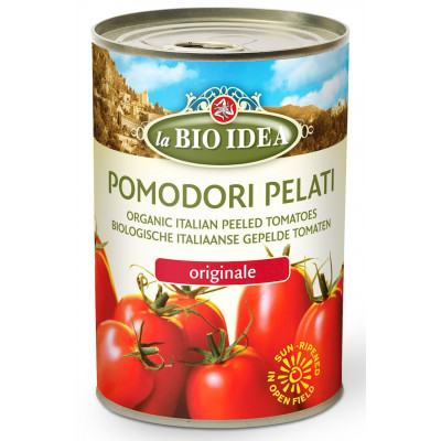 LA BIO IDEA Pomidory pelati bez skórki w puszce BIO 400g