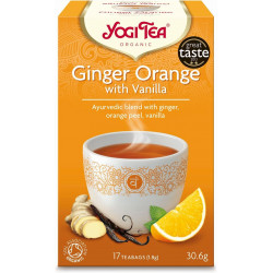 YOGI TEA Herbata imbirowa z pomarańczą i wanilią BIO 17x1,8g YOGI TEA Herbata imbirowa z pomarańczą i wanilią BIO 17x1,8g