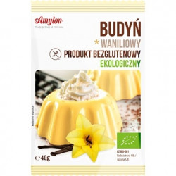 AMYLON Budyń waniliowy BIO bezglutenowy 40g AMYLON Budyń waniliowy BIO bezglutenowy 40g