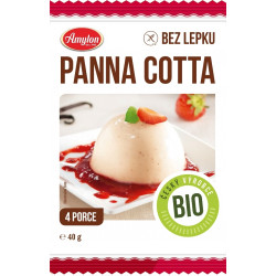 AMYLON Deser panna cotta (bezglutenowy) BIO 40g AMYLON Deser panna cotta (bezglutenowy) BIO 40g