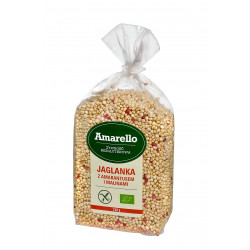 AMARELLO Jaglanka z amarantusem z malinami BIO 150g AMARELLO Jaglanka z amarantusem z malinami BIO 150g
