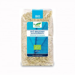BIO PLANET Ryż brązowy długoziarnisty BIO 500g BIO PLANET Ryż brązowy długoziarnisty BIO 500g