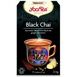 YOGI TEA Herbata czarna Black Chai z imbirem i cynamonem 17x2,2g YOGI TEA Herbata czarna Black Chai z imbirem i cynamonem 17x2,2g
