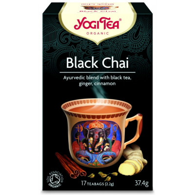 YOGI TEA Herbata czarna Black Chai z imbirem i cynamonem 17x2,2g