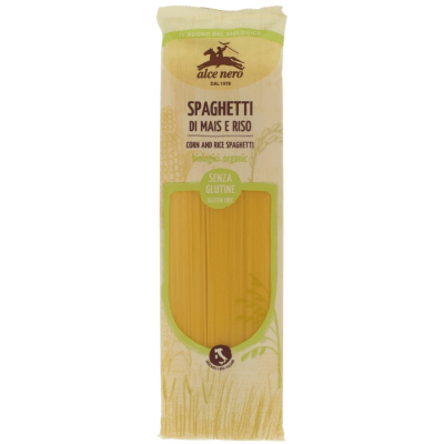 ALCE NERO Makaron kukurydziano-ryżowy (spaghetti) BIO bezglutenowy 250g