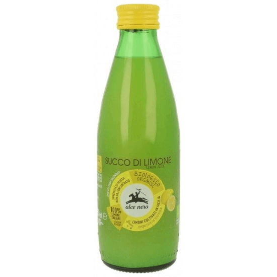 ALCE NERO Sok z cytryn 100% BIO 250ml ALCE NERO Sok z cytryn 100% BIO 250ml