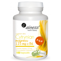 ALINESS Cytrynian Magnezu z B6 100 kaps. ALINESS Cytrynian Magnezu z B6 100 kaps.