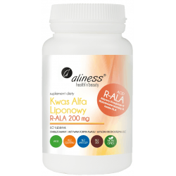 ALINESS Kwas Alfa Liponowy R-ALA 200mg 60 tab. ALINESS Kwas Alfa Liponowy R-ALA 200mg 60 tab.
