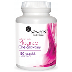 ALINESS Magnez Chelatowany + Wit. B6 100 kaps. ALINESS Magnez Chelatowany + Wit. B6 100 kaps.