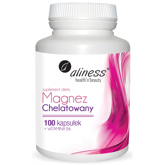 ALINESS Magnez Chelatowany + Wit. B6 100 kaps. ALINESS Magnez Chelatowany + Wit. B6 100 kaps.