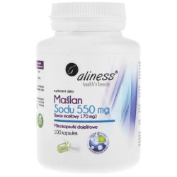 ALINESS Maślan Sodu 550mg 100 kaps.