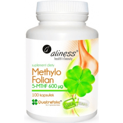 ALINESS Methylo Folian 5-MTHF 600mcg 100 kaps. ALINESS Methylo Folian 5-MTHF 600mcg 100 kaps.