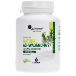 ALINESS Natural Ashwagandha 9% 100 kaps. ALINESS Natural Ashwagandha 9% 100 kaps.