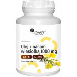 ALINESS Olej z nasion wiesiołka 1000mg 90 kaps. ALINESS Olej z nasion wiesiołka 1000mg 90 kaps.