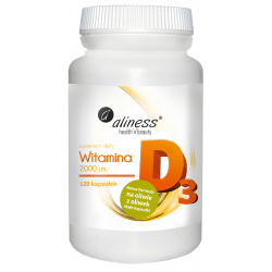 ALINESS Witamina D3 2000 j.m 120 kaps. ALINESS Witamina D3 2000 j.m 120 kaps.