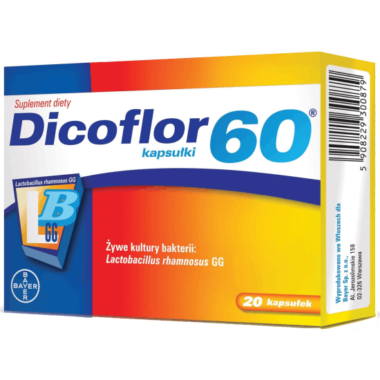 BAYER Dicoflor 60 20 kaps. BAYER Dicoflor 60 20 kaps.