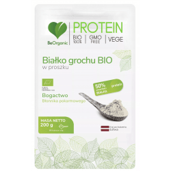 BEORGANIC Białko grochu BIO 200g BEORGANIC Białko grochu BIO 200g