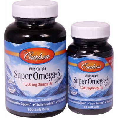 CARLSON Super Omega-3 Gems 100+30 softgels