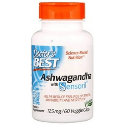 DOCTOR'S BEST Ashwagandha with Sensoril® 125 mg 60 kaps.