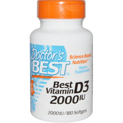 DOCTOR'S BEST Vitamin D-3 2000 IU 180 softgels DOCTOR'S BEST Vitamin D-3 2000 IU 180 softgels